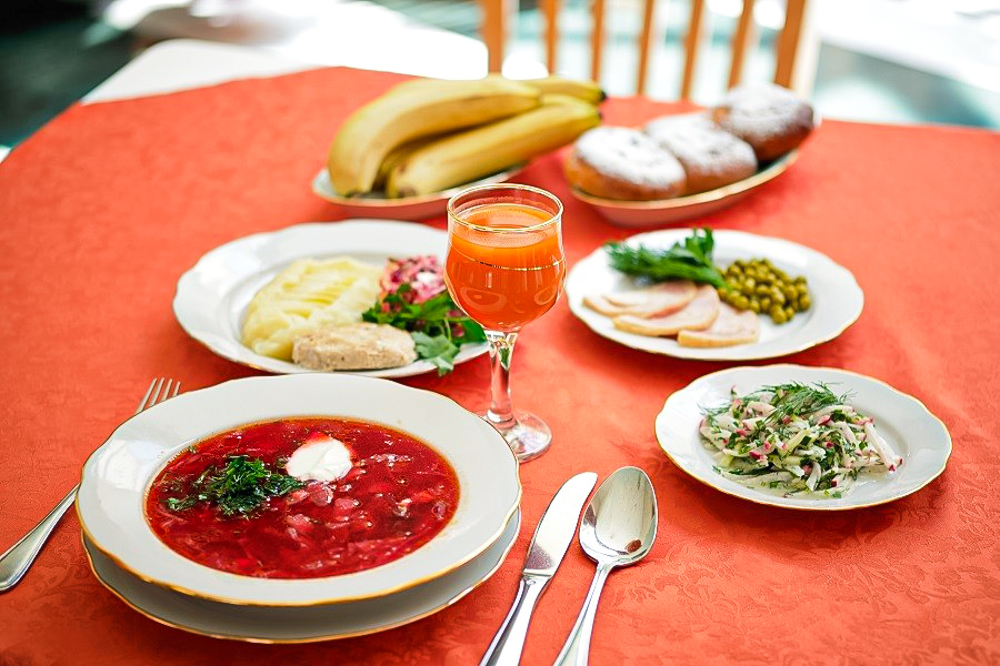 Столовая в санатории «Вернер» в г. Ессентуки - фотография