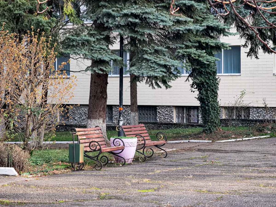 Территория санатория «Вернер» в г. Ессентуки - фотография